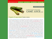 Tablet Screenshot of certifiedorganicevaporatedcanejuice.com